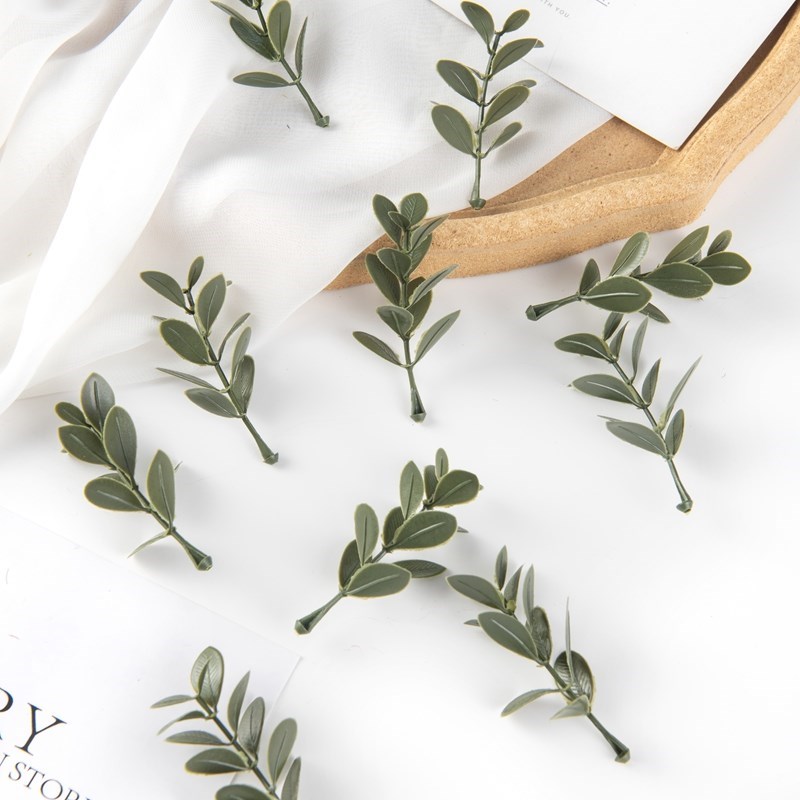 Wedding Favor Box - 50/100 adet yapay bitkiler yaprak düğün