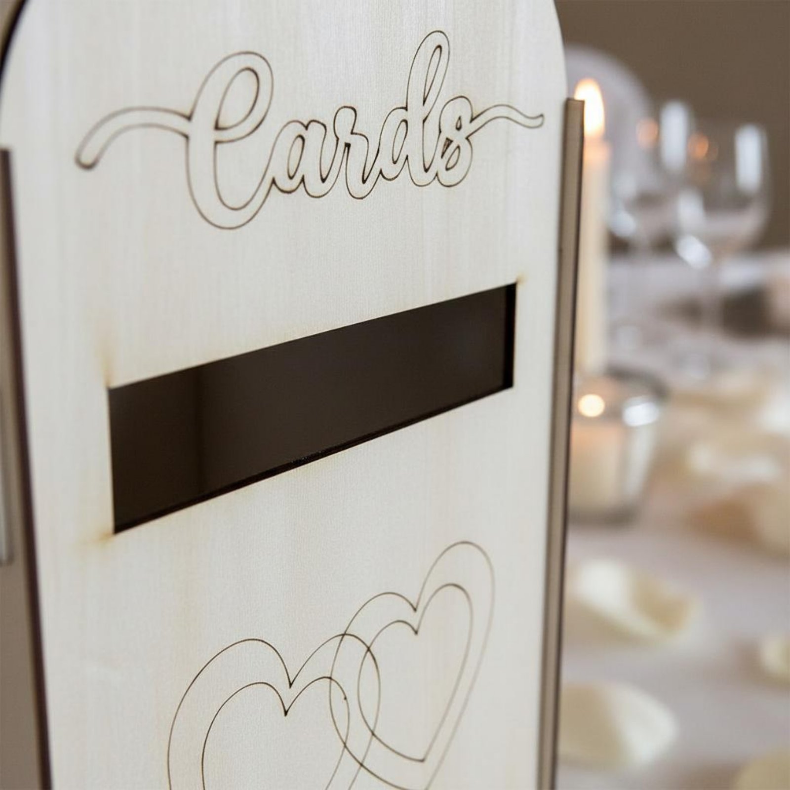 Wedding Card Box - Ahşap Düğün Kart Kutusu Lazer Kesim