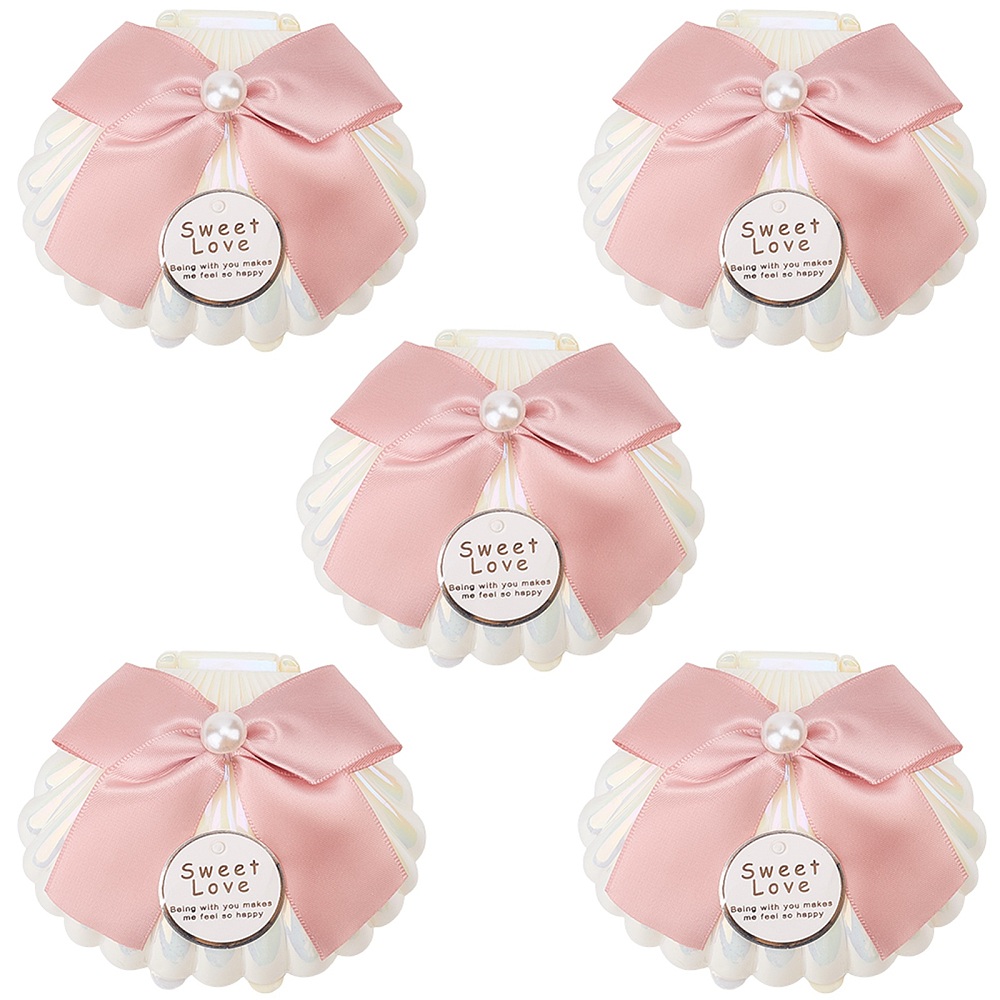 Wedding Favor Box - 5 Adet Deniz Kabuğu Şeklinde Plastik