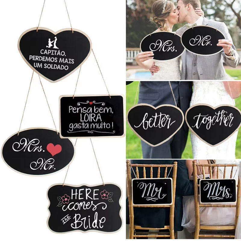 Wedding Ceremony Supply - Rustik Düğün Ahşap Yazı Tahtası Bay