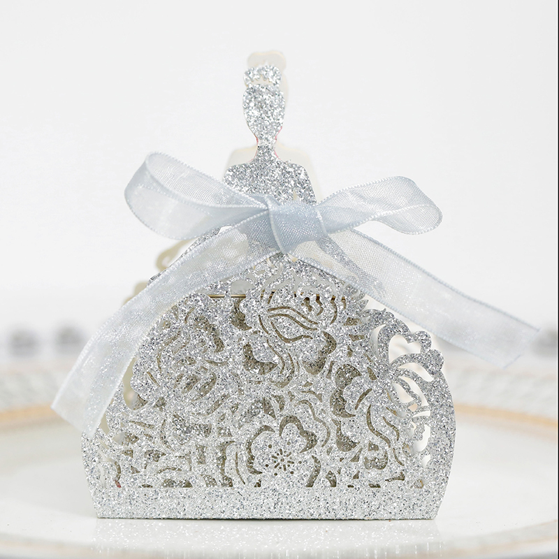 10 adet/takım Gelin Çiçek Elbi - Wedding Favor Box incelemesi ve fiyatı