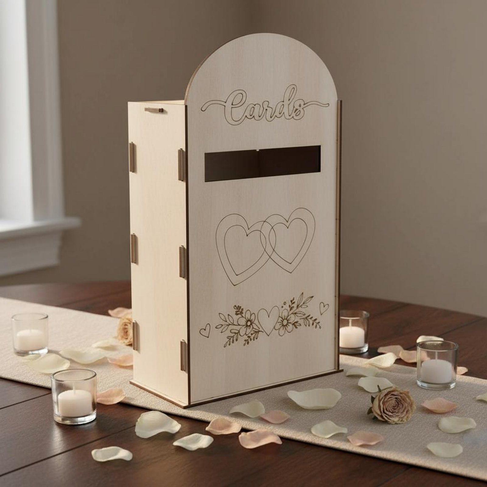 Ahşap Düğün Kart Kutusu Lazer  - Wedding Card Box incelemesi ve fiyatı
