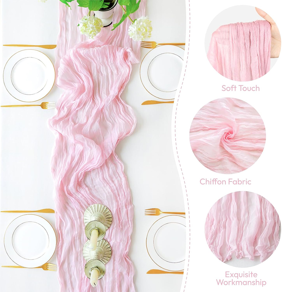 Pembe Tülbent Masa Örtüsü Düğü - Wedding Ceremony Supply incelemesi ve fiyatı