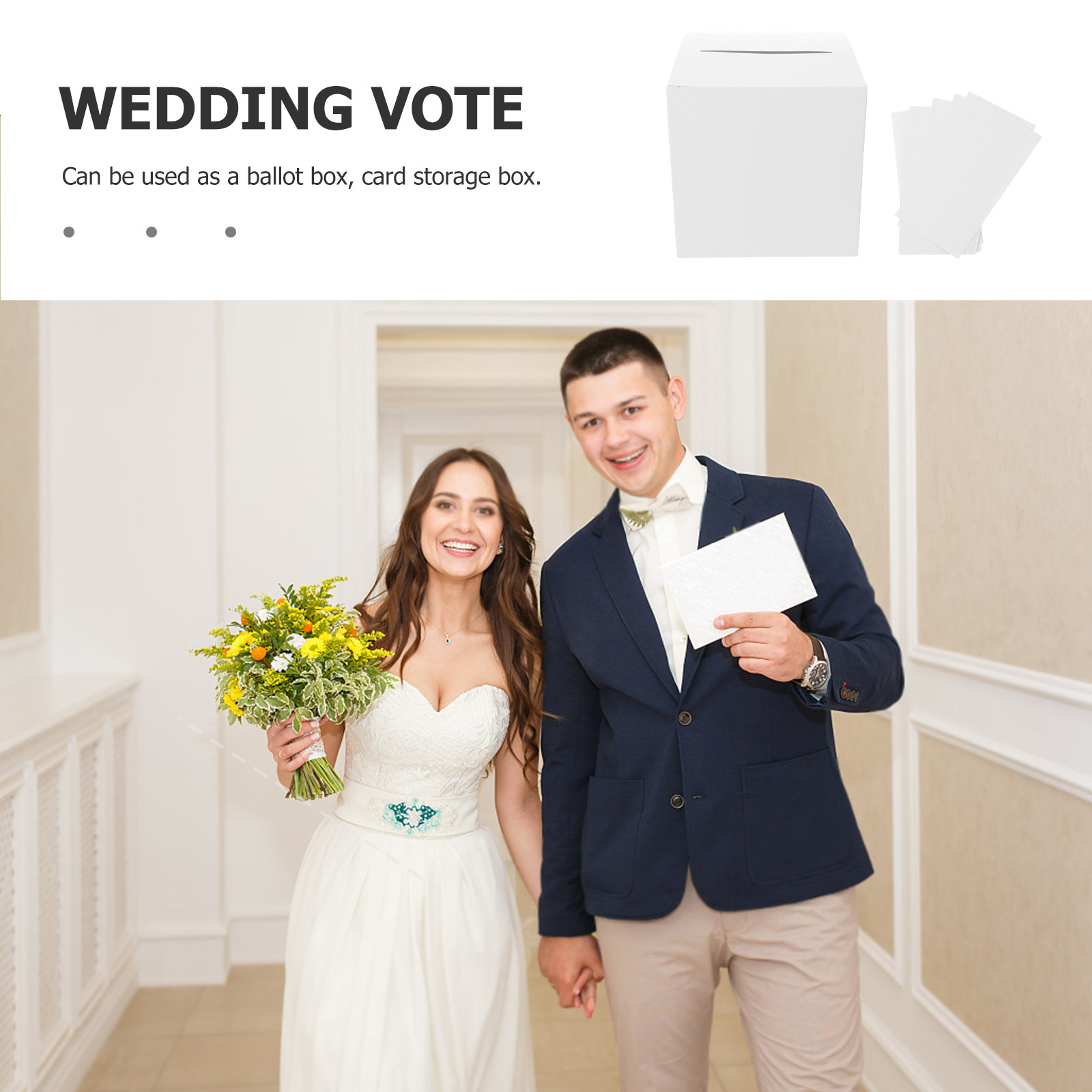 1 Set Beyaz Düğün Kartı Kutusu - Wedding Card Box incelemesi ve fiyatı