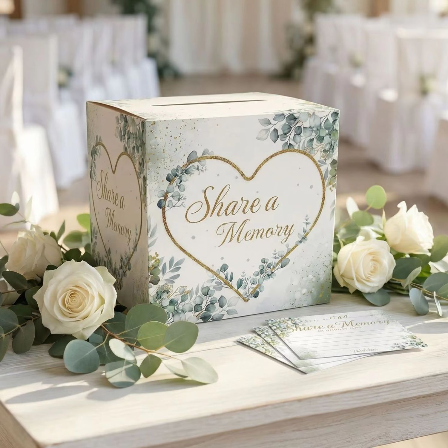 Beyaz Çiçekli Düğün Kart Kutus - Wedding Card Box incelemesi ve fiyatı