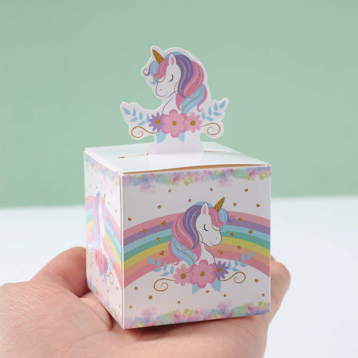 12/24 adet Unicorn 3D Kağıt Şe - Wedding Favor Box incelemesi ve fiyatı
