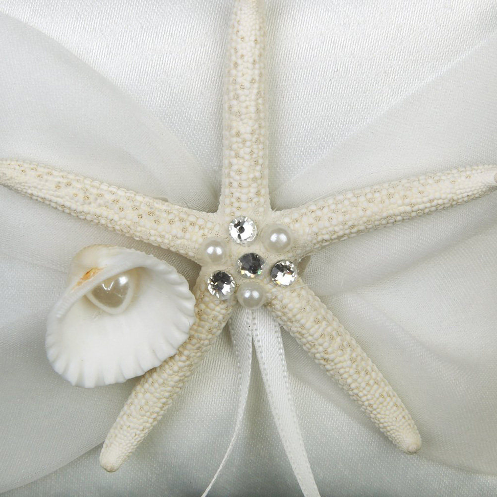Plaj Düğün Yüzük Yastığı Beyaz - Ring Bearer Pillow incelemesi ve fiyatı