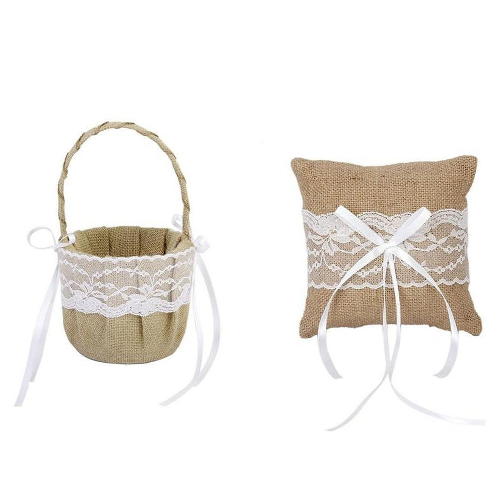 6'lı Set 6'' Çuval Bezi Jüt Da - Ring Bearer Pillow incelemesi ve fiyatı